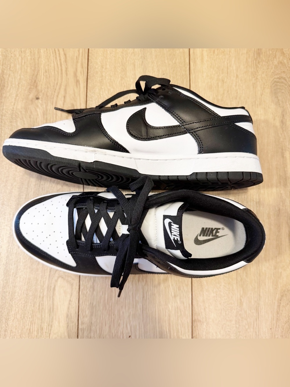 Nike Dunk Low "Panda" sneakers.